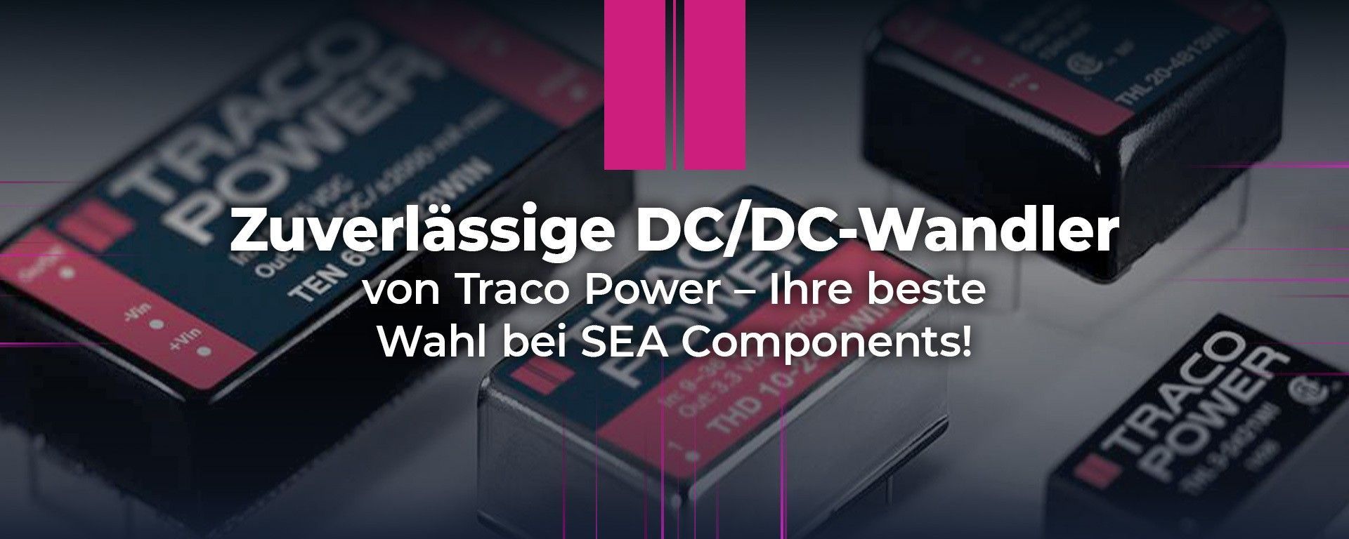 Zuverlässige DC/DC-Wandler von Traco Power in den baltischen Staaten der EU erhältlich